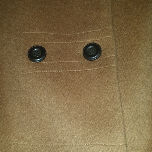 W118 by Walter Baker Two-Toned Tailored Car Coat in Camel & Black Sz S, NWT - Picture 4 of 8